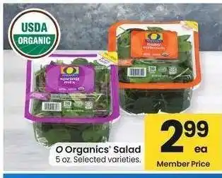 Albertsons O Organics Salad - 5 oz. Selected varieties offer