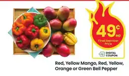 Albertsons Red, Yellow Mango, Red, Yellow, Orange or Green Bell Pepper offer