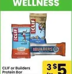 Albertsons CLIF or Builders Protein Bar - 2.4 oz. Selected varieties. Member Price: $1.67 ea offer