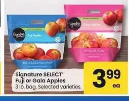 Albertsons Signature SELECT Fuji or Gala Apples - 3 lb. bag. Selected varieties offer