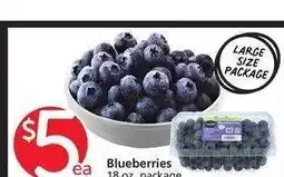 Albertsons Blueberries - 18 oz. package offer