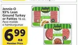 Albertsons Jennie-O 93% Lean Ground Turkey or Patties - 16 oz offer
