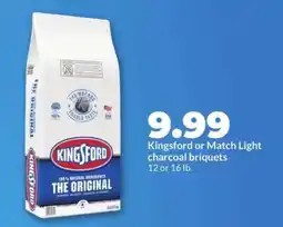Hy-Vee Kingsford or Match Light Charcoal Briquets offer