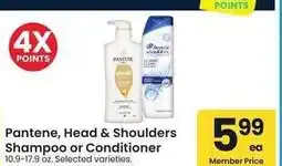 Albertsons Pantene, Head & Shoulders Shampoo or Conditioner - 10.9-17.9 oz. Selected varieties offer