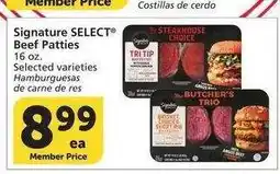 Albertsons Signature SELECT Beef Patties - 16 oz. Selected varieties offer