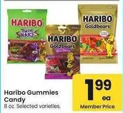 Albertsons Haribo Gummies Candy - 8 oz. Selected varieties offer