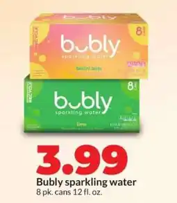 Hy-Vee Bubly Sparkling Water offer