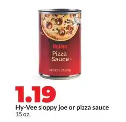 Hy-Vee Hy-Vee sloppy joe or pizza sauce offer