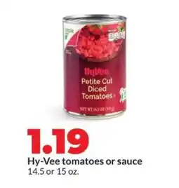 Hy-Vee Hy-Vee tomatoes or sauce offer