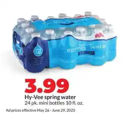 Hy-Vee Hy-Vee spring water offer