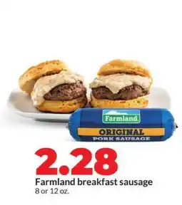 Hy-Vee Farmland breakfast sausage offer