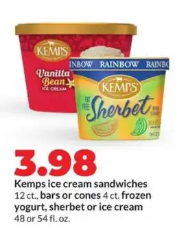 Hy-Vee Kemps Ice Cream offer