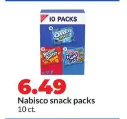 Hy-Vee Nabisco snack packs offer