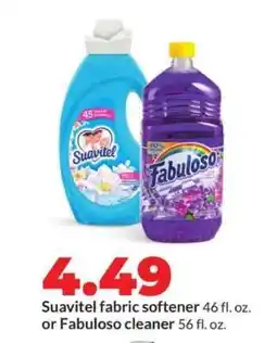 Hy-Vee Suavitel fabric softener or Fabuloso cleaner offer
