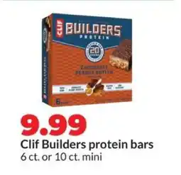 Hy-Vee Clif Builders Protein Bars offer