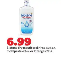 Hy-Vee Biotene dry mouth oral rinse offer