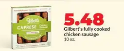 Hy-Vee Gilbert’s fully cooked chicken sausage offer