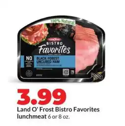 Hy-Vee Land O'Frost Bistro Favorites Lunchmeat offer
