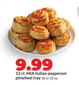 Hy-Vee MIA Italian pepperoni pinwheel tray offer