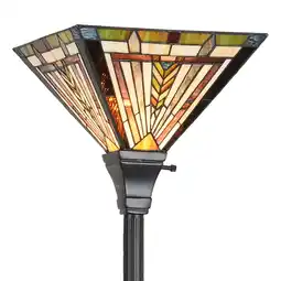 Walmart Tiffany Torchiere Floor Lamp,Stained Glass Lamp Shade offer