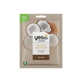 Walmart Yes To Coconut Paper Mask, 0.67 Oz offer