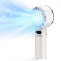 Walmart JLLOM Portable Handheld Fan, 5200mAh 100 Speed Wind USB Rechargeable Refrigeration Mini Fan (White) offer