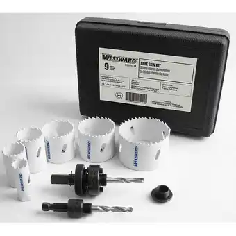 Walmart Westward Hole Saw Electricians Kit, 9 pcs. 29VX13 offer