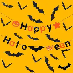 Walmart Momihoom 3D Decorative Horror Bat Wall Decal Wall Sticker offer