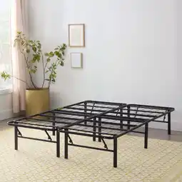 Walmart Rest Haven 14 Black Steel Platform Bed Frame, King offer