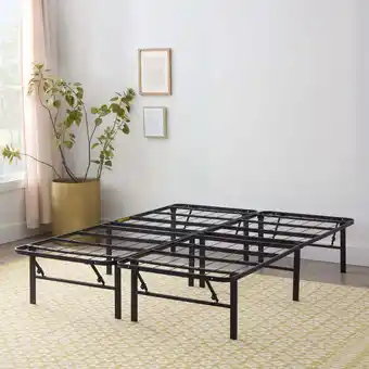 Walmart Rest Haven 14 Black Steel Platform Bed Frame, King offer