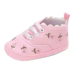 Walmart Herrnalise Newborn Infant Baby Girls Floral Crib Shoes Soft Sole Anti-slip Sneakers Canvas offer