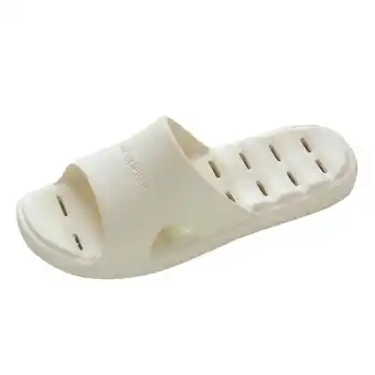 Walmart KaLI_store Men Shoes Men's Indoor/Outdoor Breathable Memory Foam Slipper,White offer