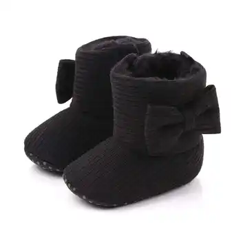 Walmart Herrnalise Winter Toddler Baby Boys Girls Bow Thicken Velvet Snow Boots rollbacks ! offer