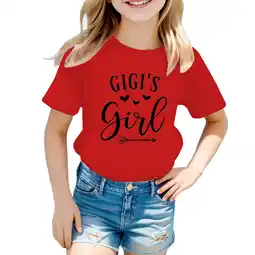 Walmart ZPWKLM ZPWKLM Casual Shirt For Toddler Printed Short Sleeve Crewneck Top For Girls Boys size 3-4T offer