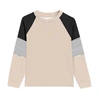 Walmart ZPWKLM ZPWKLM Tops For Toddler Big Long Sleeve Striped Color Block Top With Pocket For size 4-5T offer