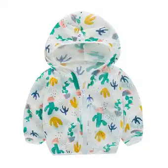 Walmart ZPWKLM ZPWKLM Long Slevees Summer Cartoons Tops Print For Sun Clothing Sunscreen For size 2-3T offer