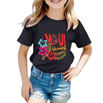 Walmart ZPWKLM Tops For Infnat Round Neck Loose Short Sleeve Graphic Print Clothes For Toddlers size 3-4T offer