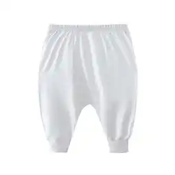 Walmart ZyeKqe Newborn Baby Boys Girls Cotton Pants High Waisted Long Pants Solid Color Trousers Loungewear offer