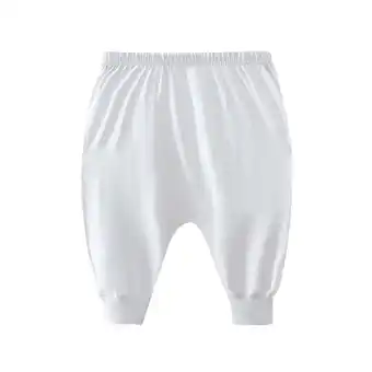 Walmart ZyeKqe Newborn Baby Boys Girls Cotton Pants High Waisted Long Pants Solid Color Trousers Loungewear offer