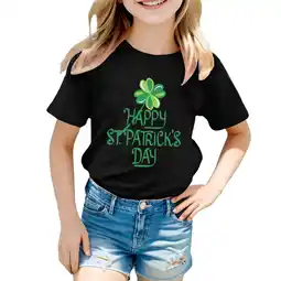 Walmart ZPWKLM Cute Shirt For Kid Printed Round Neck Short Sleeved Clothing For Newborns size 18-24M offer