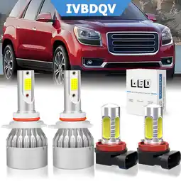 Walmart For GMC Acadia 2013-2018 LED Headlight Bulbs 9012 Hi/Lo Beam H11 Fog Light 6000k 4Pack offer