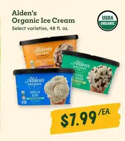 Sprouts Farmers Market Alden's Organic Ice Cream offer
