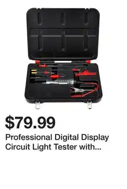Harbor Freight Tools Professional Digital Display Circuit Light Tester with Interchangeable Shanks offer