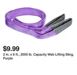 Harbor Freight Tools 2 in. x 6 ft., 2000 lb. Capacity Web Lifting Sling, Purple offer