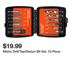 Harbor Freight Tools Metric Drill/Tap/Deburr Bit Set, 13-Piece offer