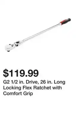 Harbor Freight Tools G2 1/2 in. Drive, 26 in. Long Locking Flex Ratchet with Comfort Grip offer