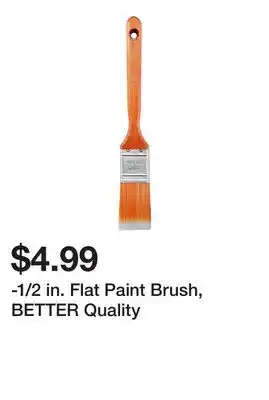 Harbor Freight Tools 1/2 in. Flat Paint Brush, BETTER Quality offer