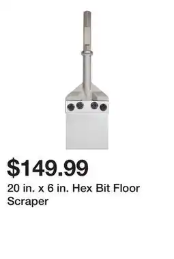 Harbor Freight Tools 20 in. x 6 in. Hex Bit Floor Scraper offer