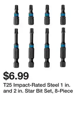 Harbor Freight Tools T25 Impact-Rated Steel 1 in. and 2 in. Star Bit Set, 8-Piece offer