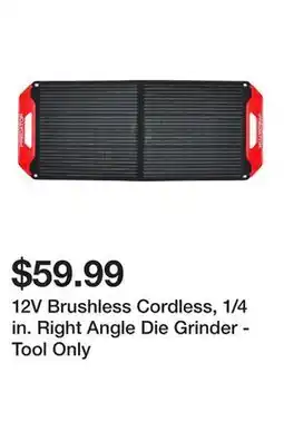 Harbor Freight Tools 12V Brushless Cordless, 1/4 in. Right Angle Die Grinder - Tool Only offer